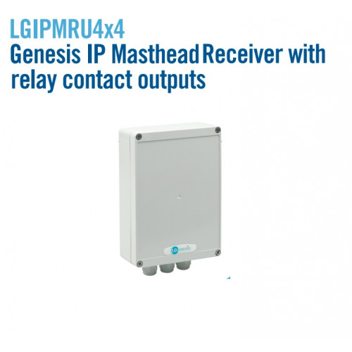 Genesis (LGIPMRU4x4) IP Masthead receiver with relay contact outputs