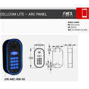LITE-ARC-RSK-EU, Cellcom Lite 4G European Steel Fronted Panel with Keypad