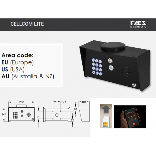 LITE-GSM-PBK-EU, 4G (EU) Imperial Style GSM Pedestal Intercom with keypad