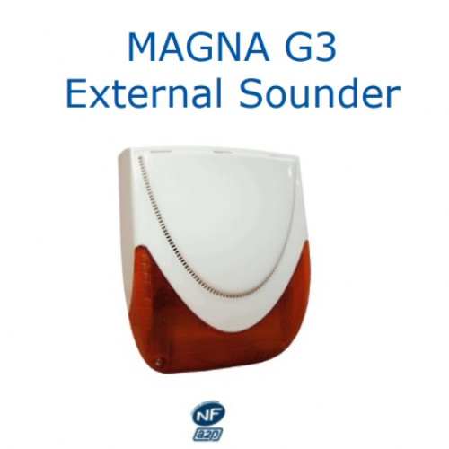 MAGNA-F, External Sounder NFa2P and EN50131-4 Grade 3 CNPP approved
