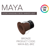 Save Light (MAYA-BZL-BRZ-3/4K) Maya Bronze Bezel with Fitting 3000K/ 4000K