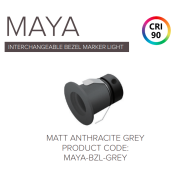 Save Light (MAYA-BZL-GREY-3/4K) Maya Anthracite Grey Bezel with Fitting 3000K/ 4000K