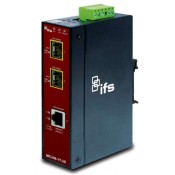 IFS (MC350-1T-2S) Gigabit Ethernet to 2-Port SFP Industrial Media Converter