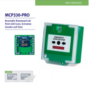 MCP330-PRO, Resettable Illuminated Call Point with Cover, Activation Sounder and Timer