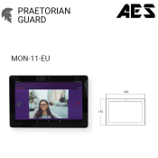 AES (MON-11-EU) Wall/Desk Touch Monitor with Android app pre-Loaded