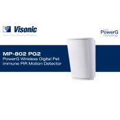 Visonic, 0-103432, MP-802 PG2 Wireless, Digital Pet Immune PIR Motion Detector