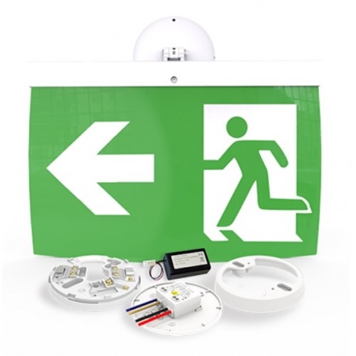 FIREscape Lite (NFW-SDT-EL40L) 40m Maintained Exit Sign Kit - LEFT