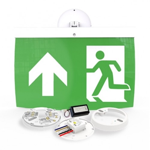 FIREscape Lite (NFW-SDT-EL40U) 40m Maintained Exit Sign Kit - UP