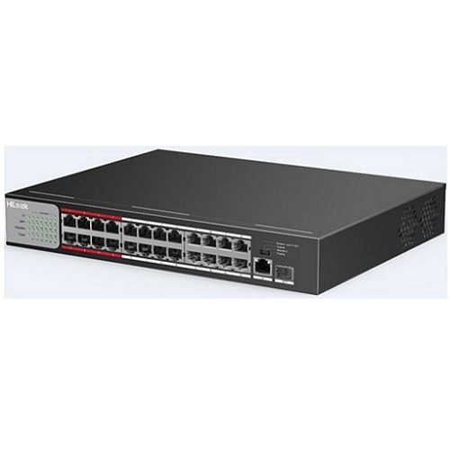 HiLook, NS-0326P-225, 24 Port 100M Unmanaged PoE Switch - L2