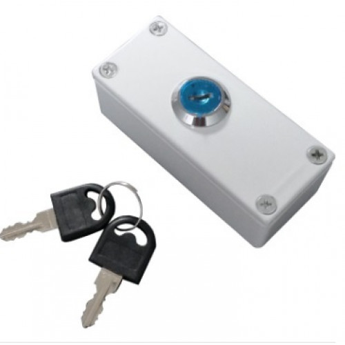 Knight Plastics (P01W) Pass Key Switch - Aluminium Tampered White (Grade 3)