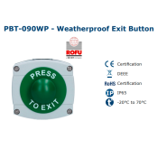 CDV (PBT-090WP) Weatherproof exit button