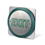 ICS, PBT860-BS-G, Large Button Exit Logo - Green