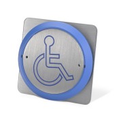ICS, PBT861-BS-B, Large Button Wheelchair Logo - BLUE