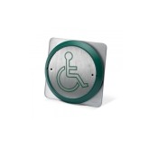 ICS, PBT861-BS-G, Large Button Wheelchair Logo - Green