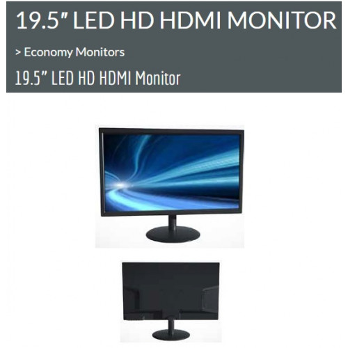 Vigilant Vision (PD195ECO-V2) 19.5 Inch LED HD HDMI MONITOR