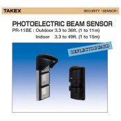 TAKEX (PR-11BE) Up to 11m Outdoor/15m Indoor, Reflective Photoelectric Beam Sensor