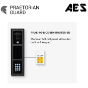 AES (PRAE-4G-MOD-IBPK-EU) Praetorian 4GE  Assembled Modular Unit with Prox and Keypad