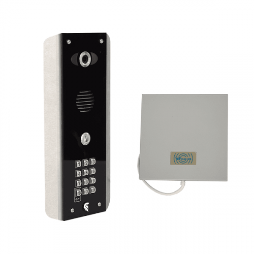 AES (PRAE-IP-ABK-EU) Praetorian IP Video Intercom System (Black Architectural Finish) with Keypad