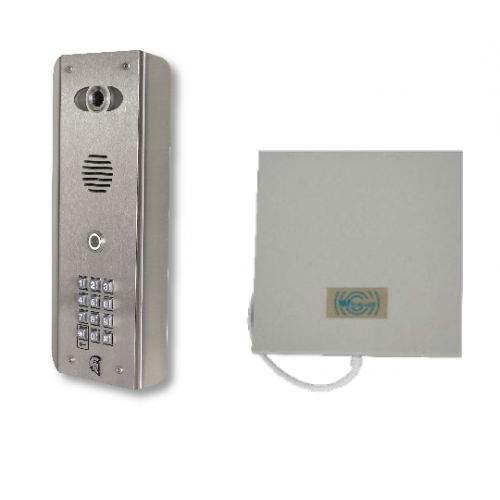 AES (PRAE-IP-ASK-EU) Praetorian IP Video System (Stainless Steel Architectural Finish) with Keypad