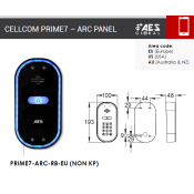 AES (PRIME7-RB-EU) Cellcom PRIME7 4G European Black Fronted ARC Design