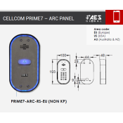 AES (PRIME7-RS-EU) Cellcom PRIME7 4G European Steel Fronted ARC Design
