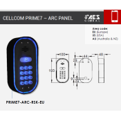 AES (PRIME7-RSK-EU) Cellcom PRIME7 4G European Steel Fronted ARC Design with Keypad