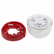 Klaxon, PSB-0047, Beacon (LED) Clear Lens, Red Shallow  Red LED, 17-60 V LED