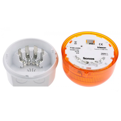 PSB-0059, Beacon (High Power 5J Xenon) Amber/White, Deep Base, 10-60 V