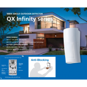 Optex (QXI-DT-X8) PIR/Microwave Detector  12m x 120 Degree Coverage with anti-blocking and dual-technology