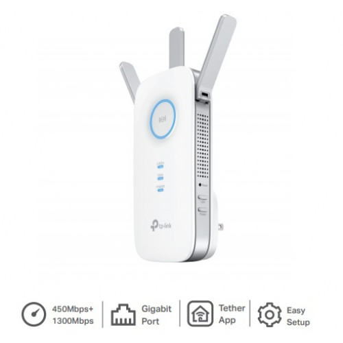 TP-Link, RE450, AC1750 Dual Band Wi-Fi Range Extender with External Antenna