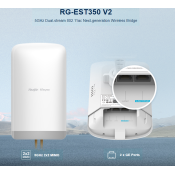 RG-EST350 V2, 5GHz Dual-stream 802.11ac 5KM Wireless Bridge