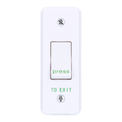 CDVI, RTE-002F, Plastic exit button, narrow, flush mount