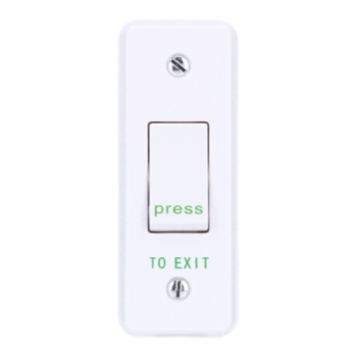 CDVI, RTE-002F, Plastic exit button, narrow, flush mount