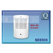 SystemQ (SEE935) HD-TVI Covert PIR Camera 3.7mm Pinhole Lens IR and Audio