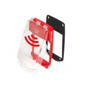 SGE-FS-R, Waterproof Smart+Guard Call Point Cover, Flush, With Sounder, RED