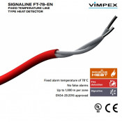 SL-FT-78-EN, Signaline UL/FM 68C Red PVC LHD Cable (p.mtr)