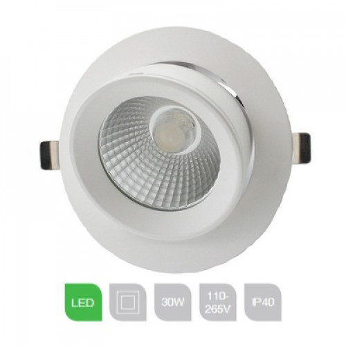 Red Arrow, SLCT30W-40, 30W 4000K Wallwasher LED Circular Shoplight (WH)