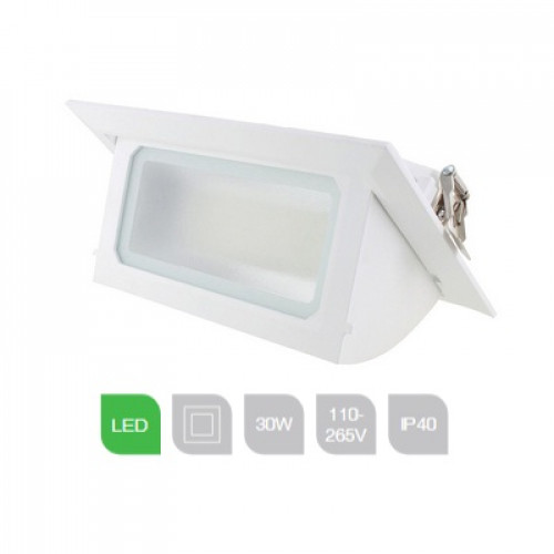 Red Arrow, SLRT30W-40, 30W 4000K Wallwasher LED Rect. Shoplight (White)