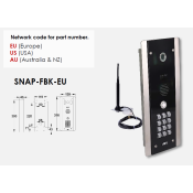 SNAP-FBK-EU, 4G (EU) Style GSM Intercom with keypad and MMS Messaging (flush mounted)