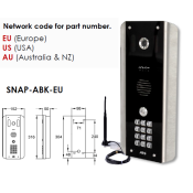 SNAP-ABK-EU, 4G (EU) Architectural GSM Intercom with keypad and MMS Messaging