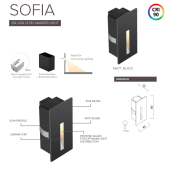 Save Light (SOFIA-3W-3KBLK-3/4K) SOFIA MATT BLACK BEZEL with Fitting 3000K/ 4000K