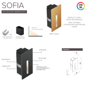 Save Light (SOFIA-3W-3KMGOLD-3/4K) SOFIA MATT GOLD BEZEL with Fitting 3000K/ 4000K