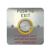 Videx, SP80/SR, Surface S/S Self Resetting Emergency Exit Button