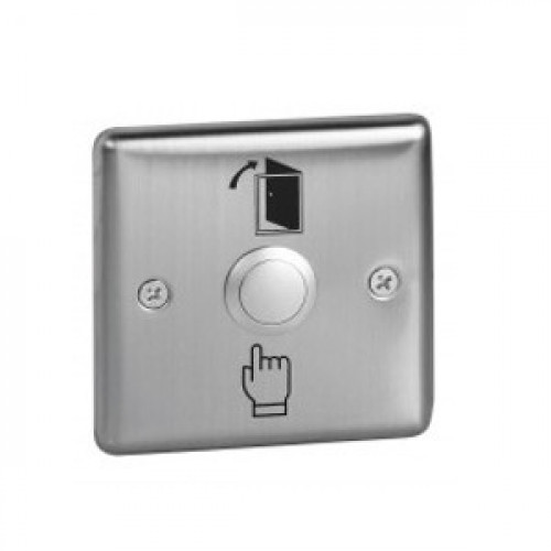 SSP, SPB-SS-Flush, Budget Flush Mount Stainless Steel Exit Button