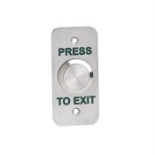 SSP, SPB003NF, 22mm Narrow Style Stainless Steel Flush Mount Exit Button