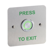 SSP, SPB040F, Illuminated Piezo Single Gang Flush Mount Exit Button