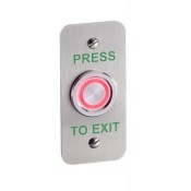 SSP, SPB040NF, Illuminated Piezo Narrow Style Flush Mount Exit Button