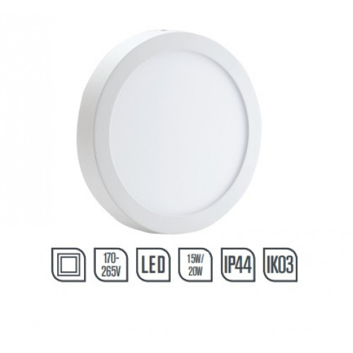 Red Arrow, SPC20W-40, Circular Surface Mount LED Panel 20w 240mm dia - 4000K