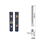 Optex, STW201RR, 2m 180° Tower - 1 Beam with Heater