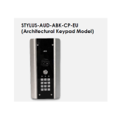 AES, Stylus-AUD-CP-ABK-EU, Additional architectural (with keypad) door / gate panel.  (Audio Only)